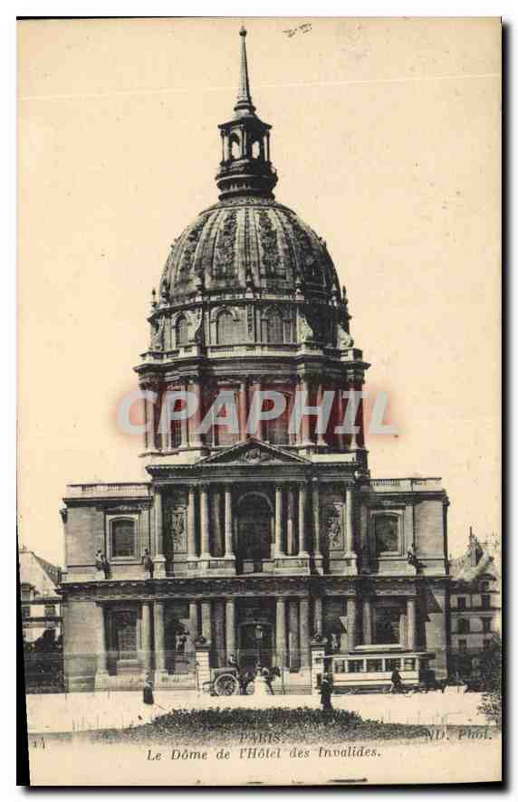 CPA Paris Le Dome de l'Hotel des Invalides 
