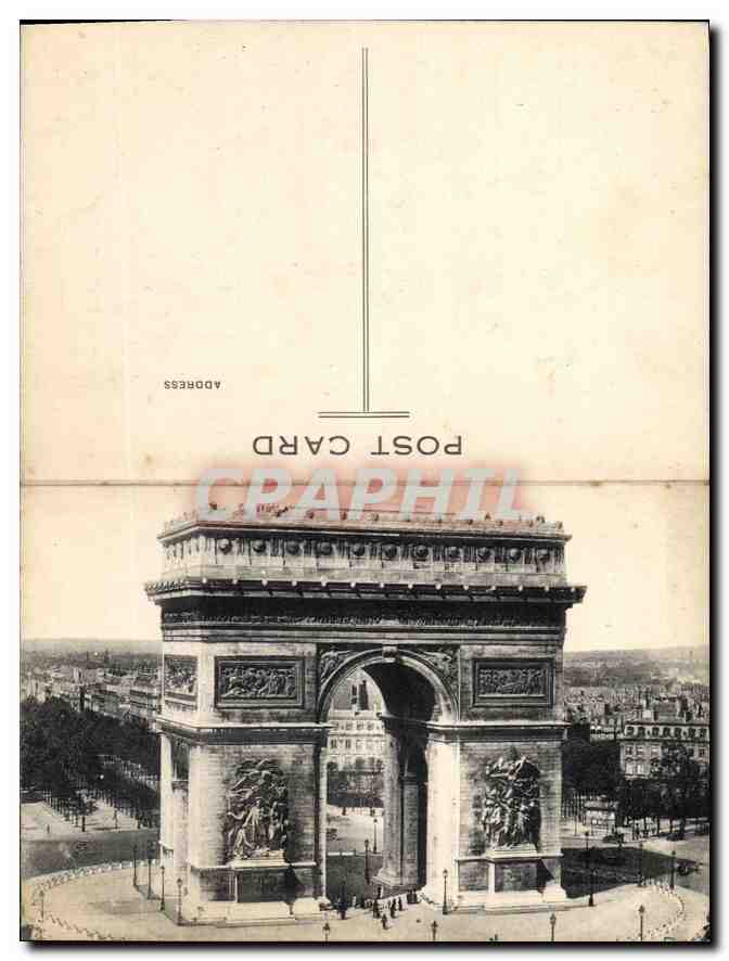 Arc de Triomphe — Paris — Verlag: CPAPHIL, Seriennummer nicht sichtbar