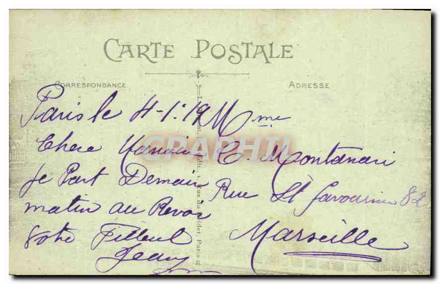 CPA Paris l'Hotel de Ville et la Pont d'Arcole  — Rückseite