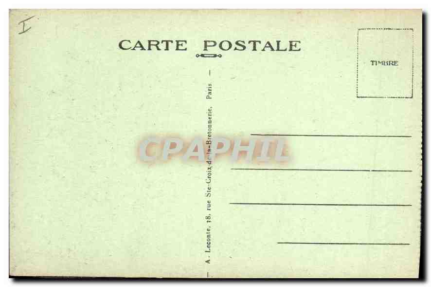 CPA Paris La Bourse  — Rückseite
