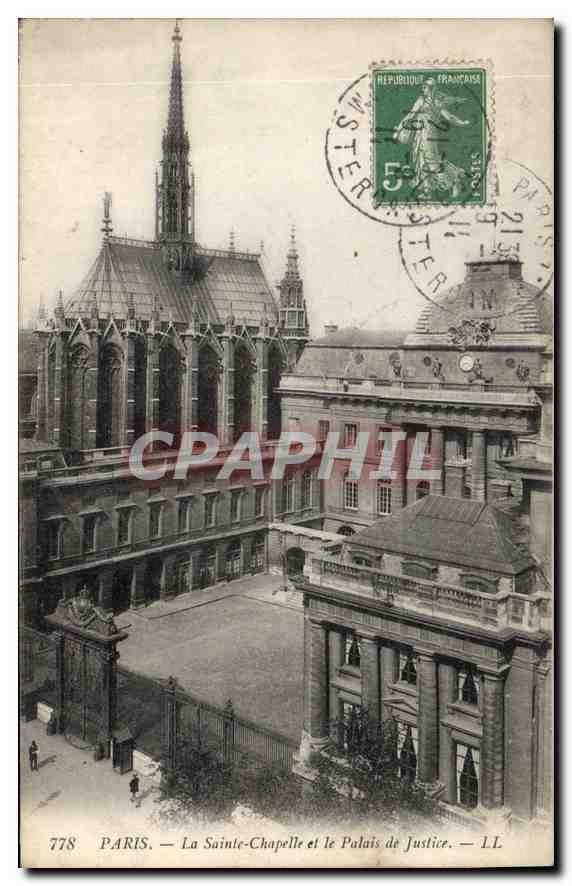 CPA Paris La Sainte Chapelle et le Palais de Justine 