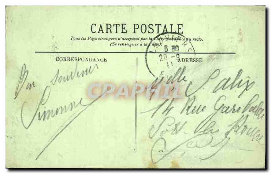 CPA Paris La Sainte Chapelle et le Palais de Justine  — Rückseite