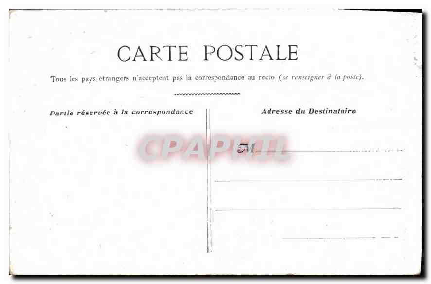 CPA Paris Eglise Saint Laurent  — Verso