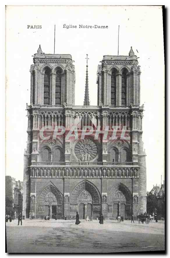 CPA Paris Eglise Notre Dame 