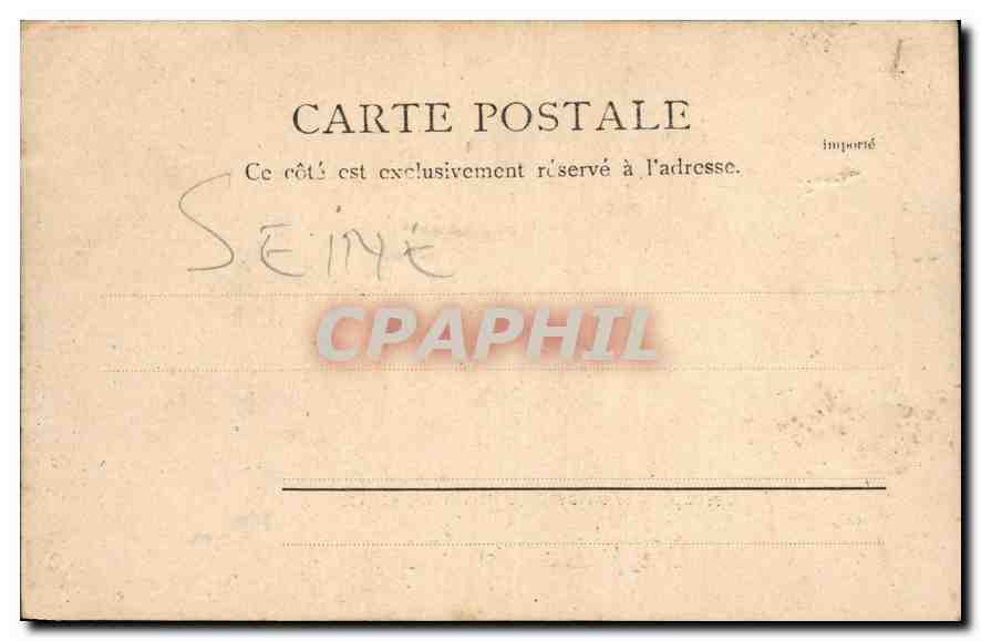 CPA Paris La Madeleine  — Verso