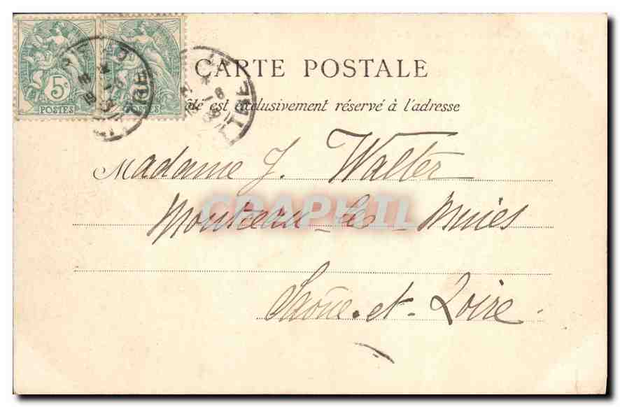 CPA Paris Maison Francois 1er sur le cours la Reine  — Rückseite