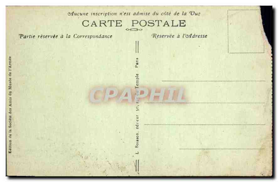 CPA Paris Hotel des Invalides Le Dome Tombeau de Joseph Frere de l'Empereur  — Rückseite