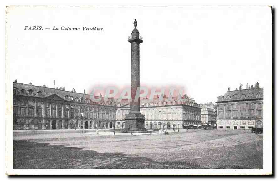 CPA Paris La Colonne Vendome 