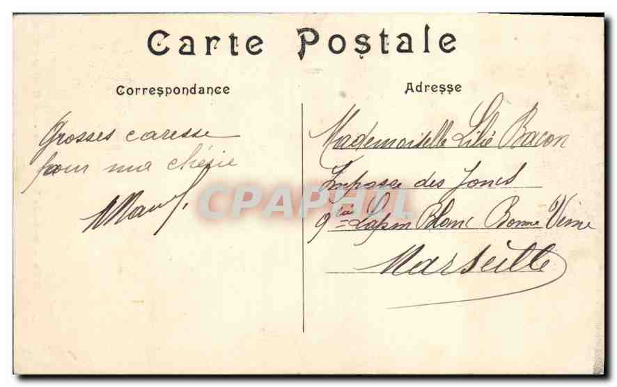 CPA Paris Bois de Vincennes La Grotte  — Rückseite