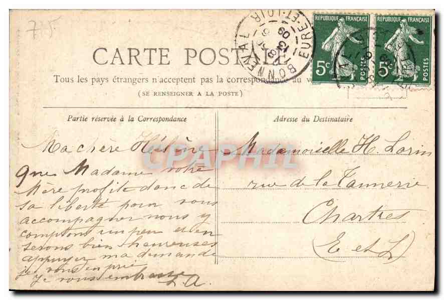 CPA Petit Journal Paris L'Eglise de la Trinite  — Rückseite
