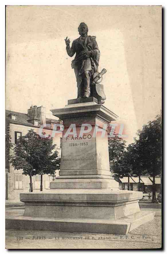 CPA Paris Le Monument de F. Arago 