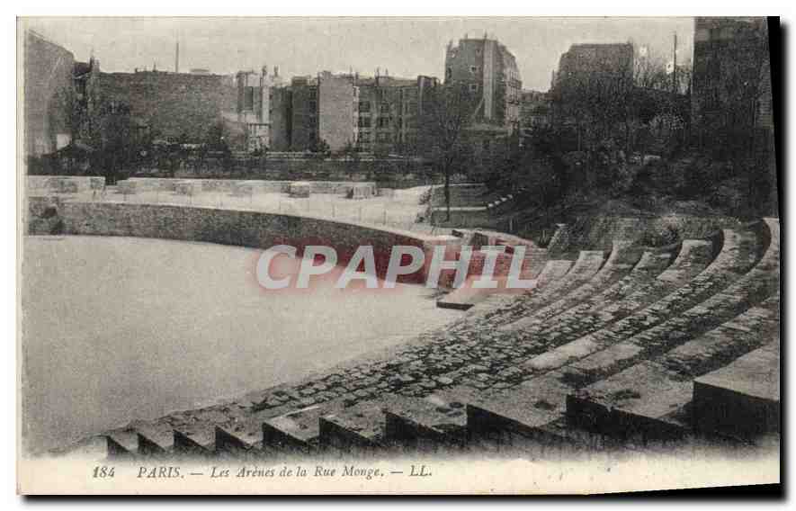 CPA Paris Les Arenes de la Rue Monge 