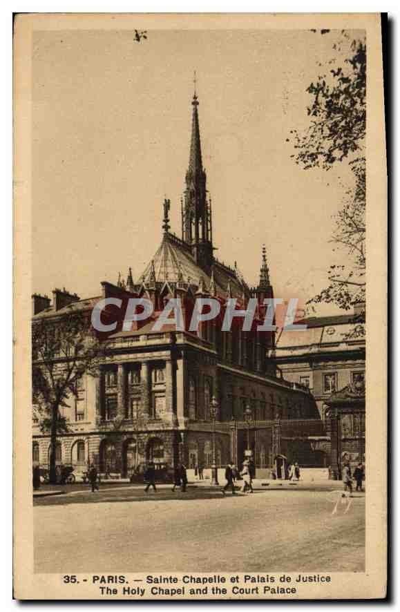 CPA Paris Sainte Chapelle et Palais de Justice 