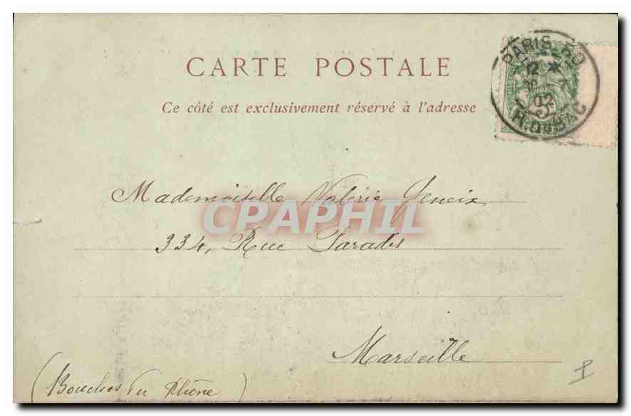 CPA Paris Le Pont de la Concorde et la Chambre des Deputes  — Rückseite
