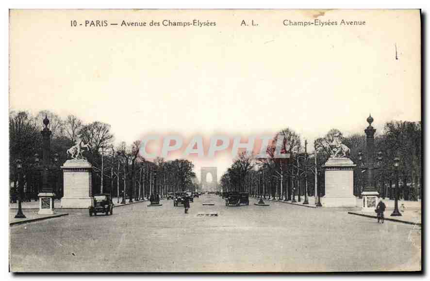 CPA Paris Avenue des Champs Elysees 