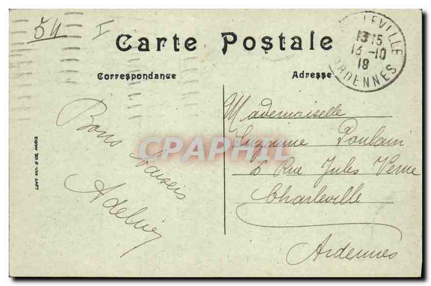 CPA Paris La Rive Gauche prise du Trocadero  — Rückseite
