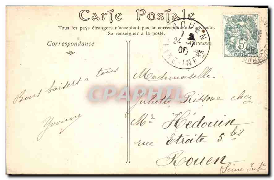 CPA Paris Le Dome de l'Hotel des Invalides  — Rückseite