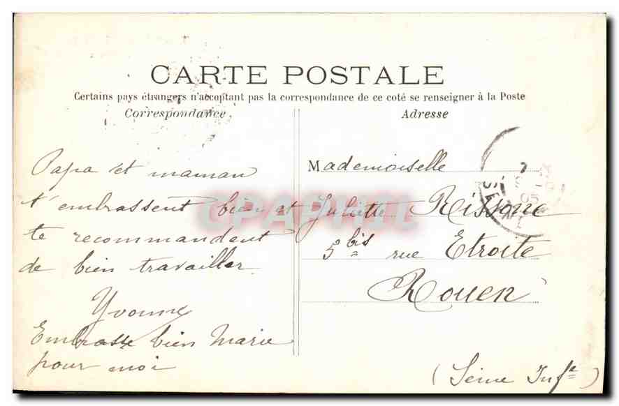 CPA Paris Le Triomphe de la Republique Place de la Nation  — Rückseite