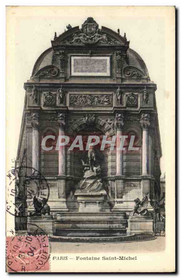 CPA Paris Fontaine Saint Michel 