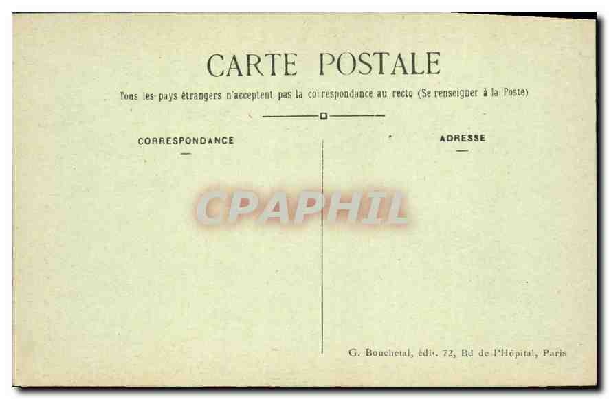 CPA Paris Sainte Chapelle Portail de la Chapelle Haute  — Rückseite
