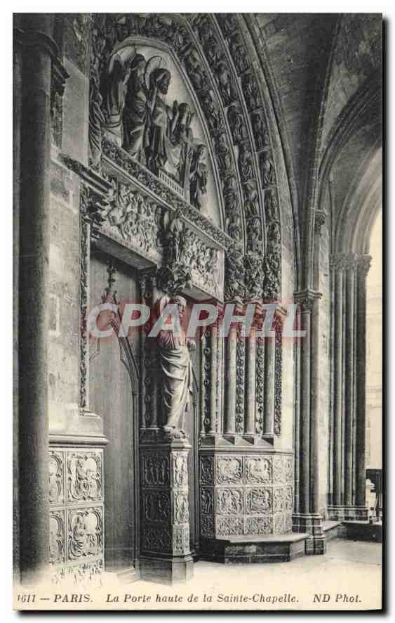 CPA Paris La Porte haute de la Sainte Chapelle 