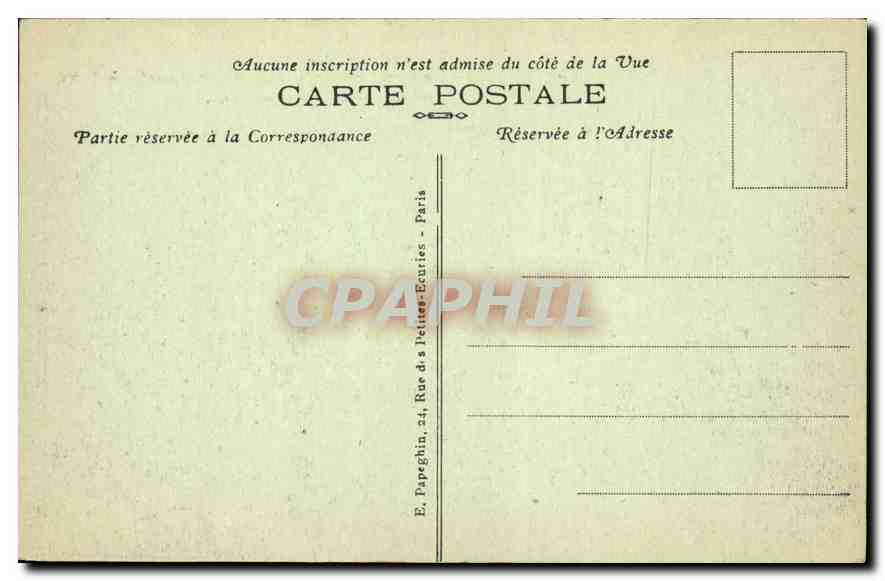 CPA Paris La Conciergerie et le Pont au Change  — Rückseite