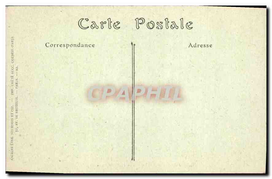 CPA Paris Le Parc des Buttes Chaumont  — Rückseite