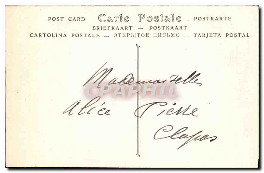 CPA Paris La Gene de la Liberte  — Rückseite