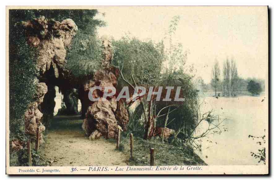CPA Paris Lac Daumesnil Entree de la Grotte 