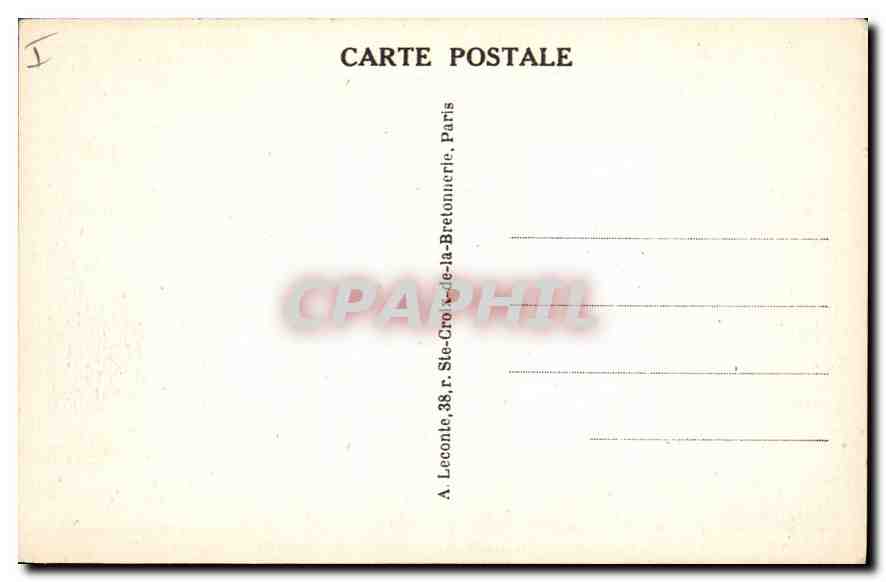 CPA Paris Notre Dame  — Verso