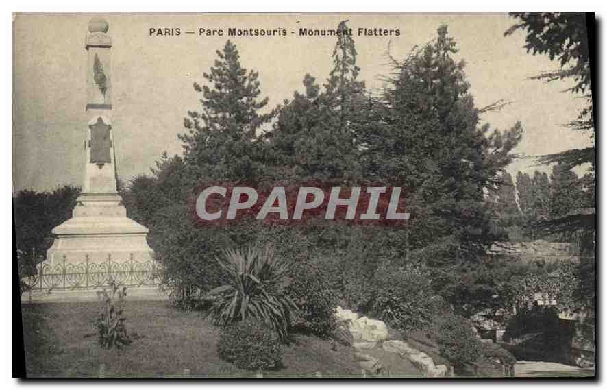 CPA Paris Parc Montsouris Monument Flatters 