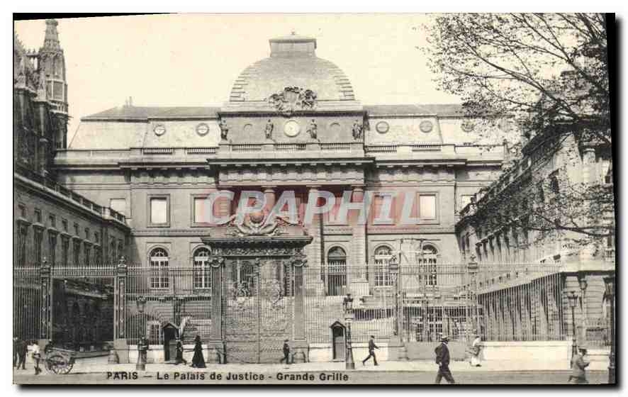 CPA Paris Le Palais de Justice Grande Grille 