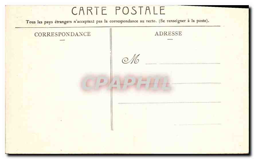 CPA Paris Le Palais de Justice Grande Grille  — Rückseite