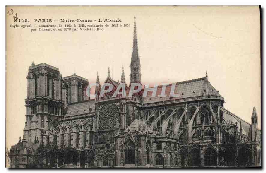 CPA Paris Notre Dame L'Abside 