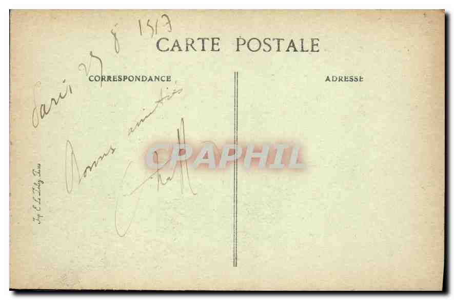 CPA Paris Notre Dame L'Abside  — Verso
