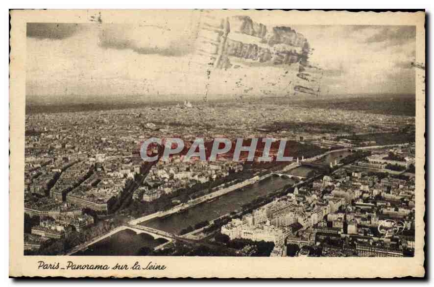 CPA Paris Panorama sur la Jeine 