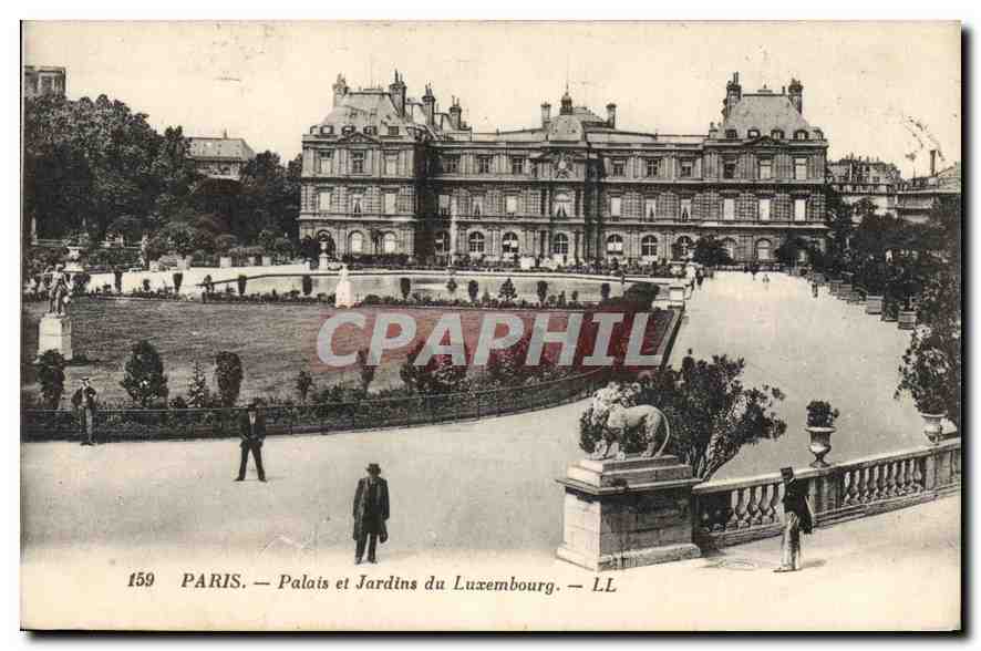 CPA Paris Palais et Jardins du Luxembourg 