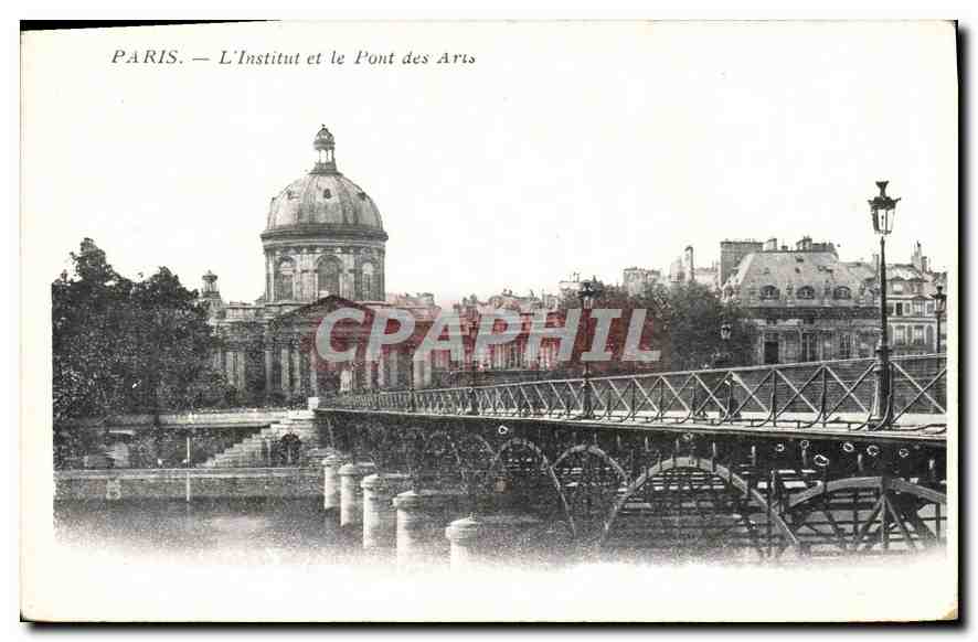 CPA Paris L'Institut et le Pont des Arts 