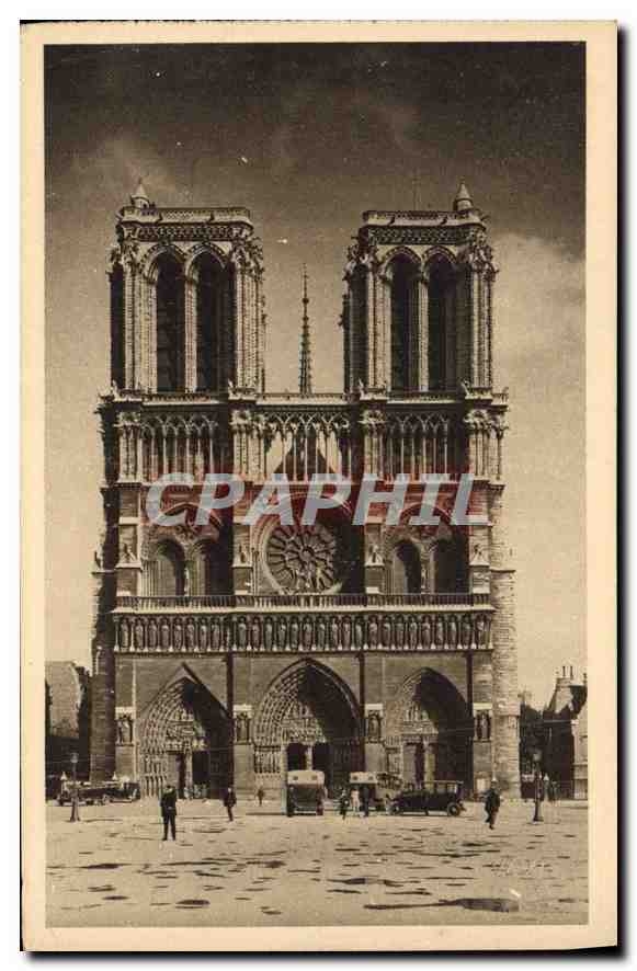 CPA Paris Notre Dame facade 