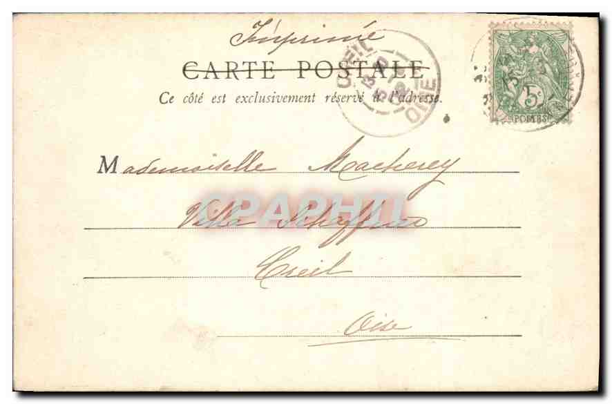 CPA Paris Abside de Notre Dame  — Verso