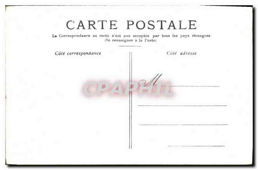 CPA Paris Cour du Carrousel  — Rückseite