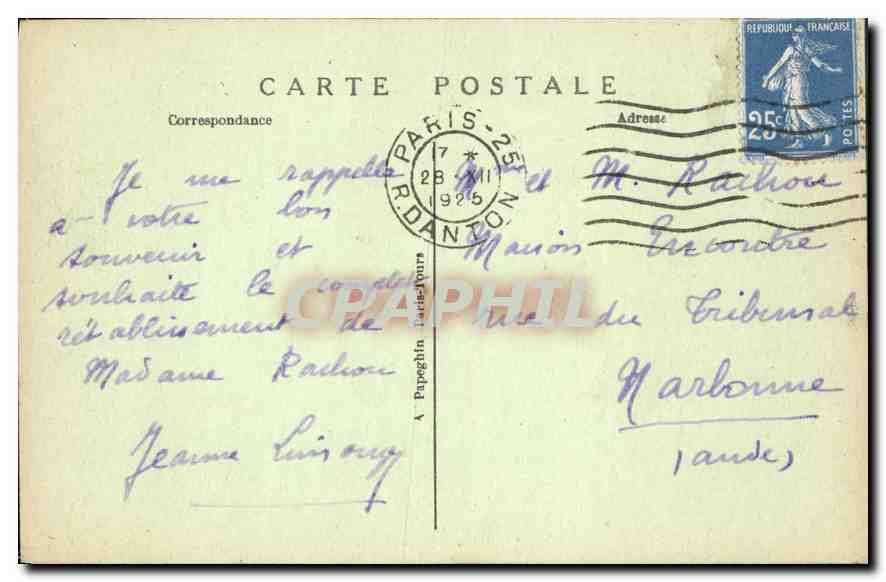 CPA Paris Notre Dame Rosace du Transept Nord  — Verso
