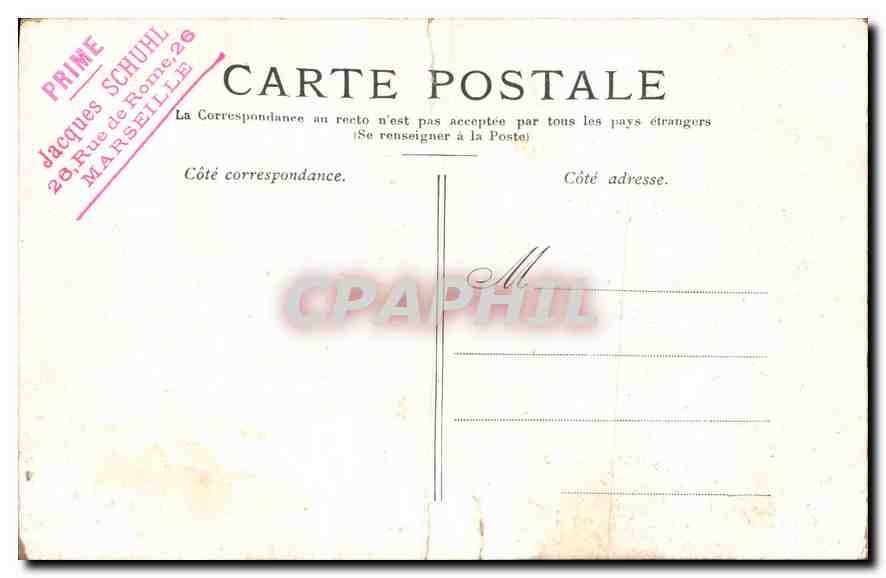 CPA Paris Le Palais du Luxembourg  — Verso