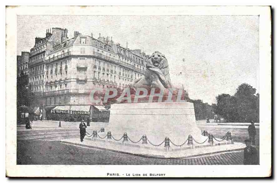 CPA Paris Le Lion de Belfort 