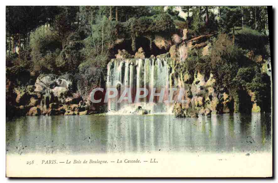 CPA Paris Le Bois de Boulogne La Cascade 