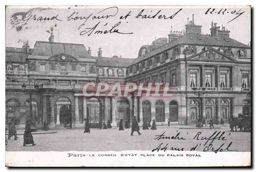 CPA Paris Le Conseil d'Etat Place du Palais Royal 