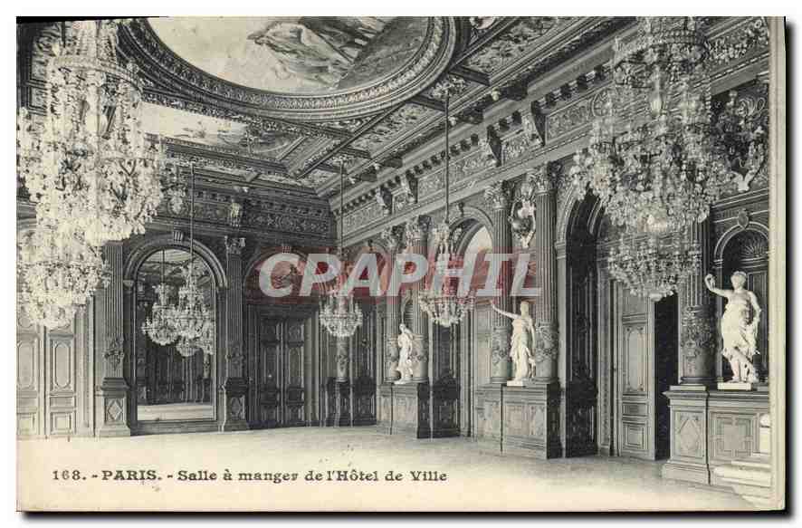 CPA Paris Salle a Manger de l'Hotel de Ville 