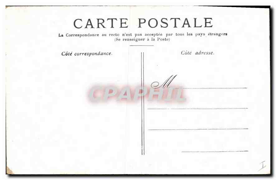 CPA Paris Notre Dame  — Verso