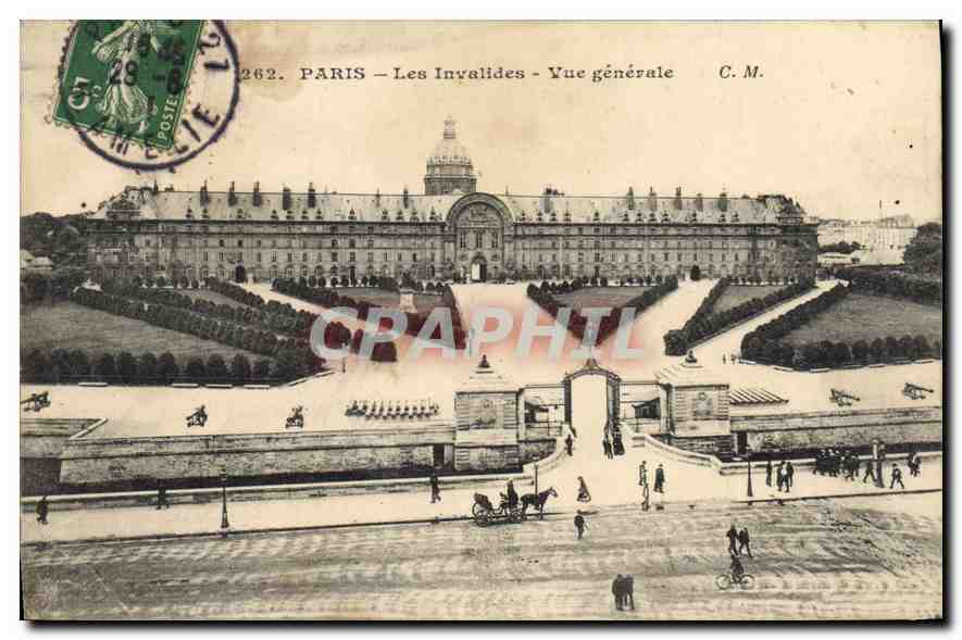 CPA Paris Les Invalides Vue Generale 
