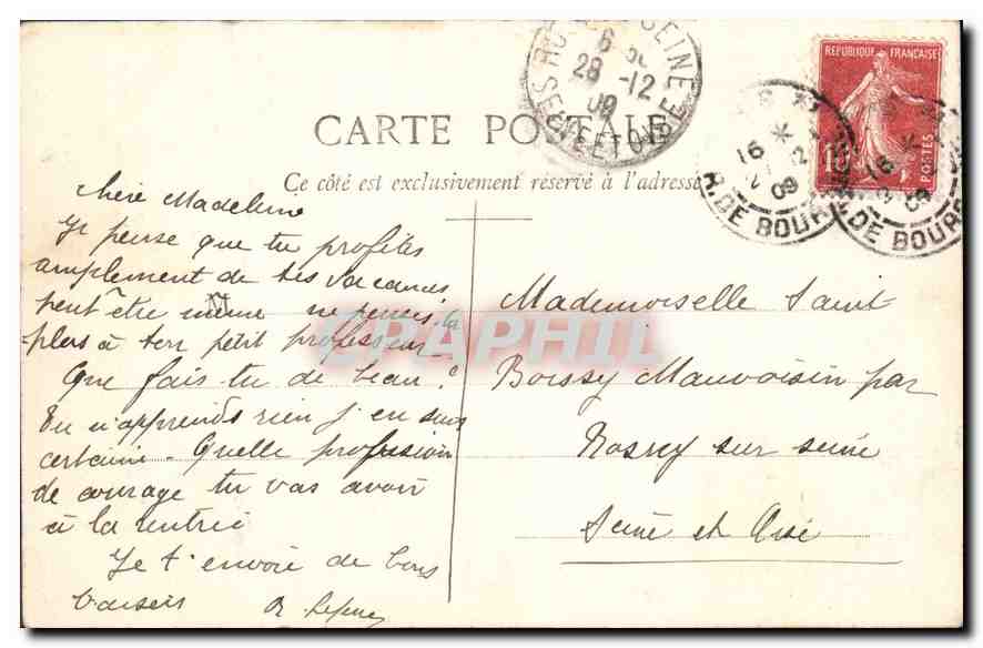 CPA Paris Bois de Boulogue Pavillon d'Armenonville  — Verso